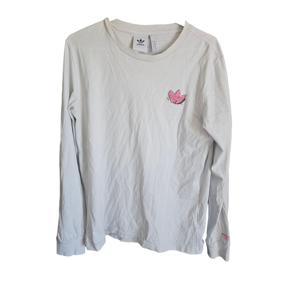 Adidas Originals Long Sleeve Graphic Tee Skeleton Dinosaur Medium